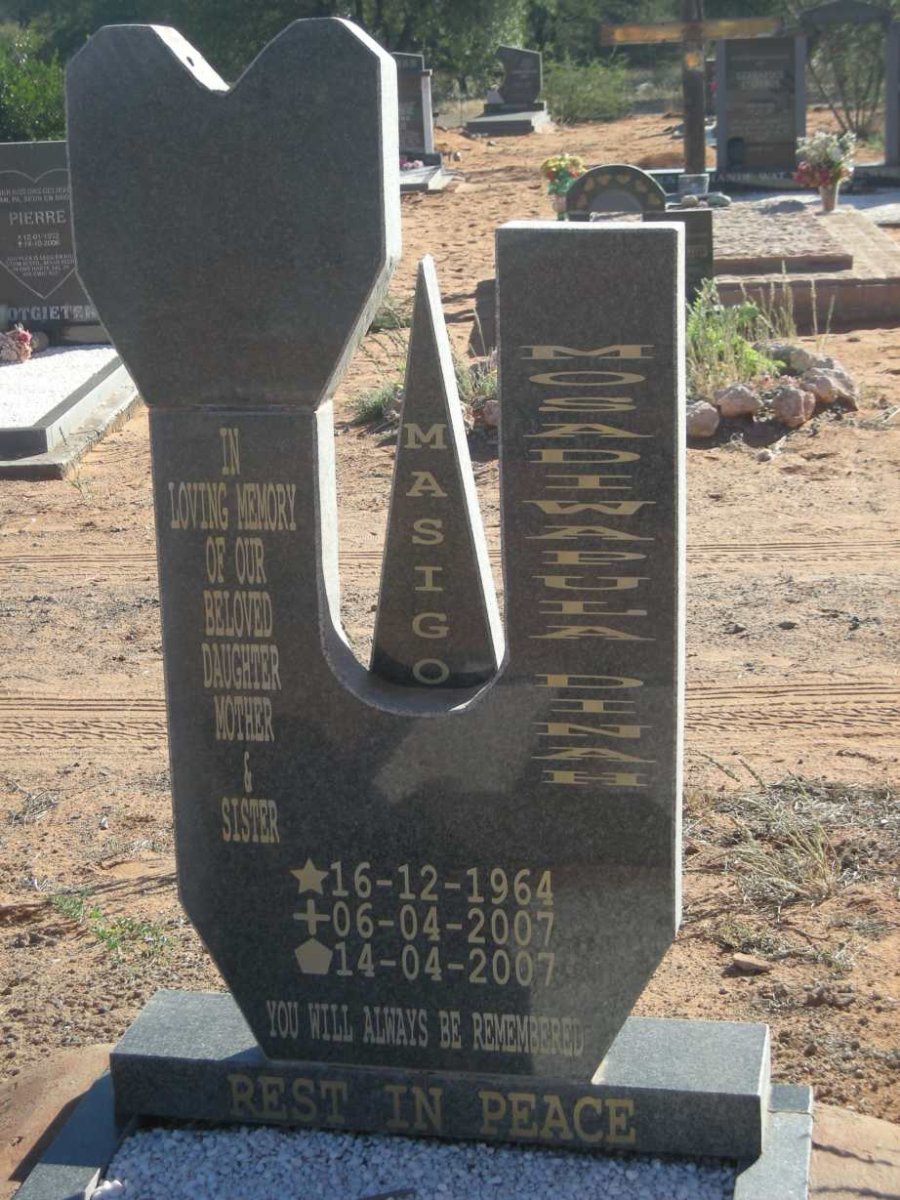 MASIGO Mosadiwapula Dinah 1964-2007