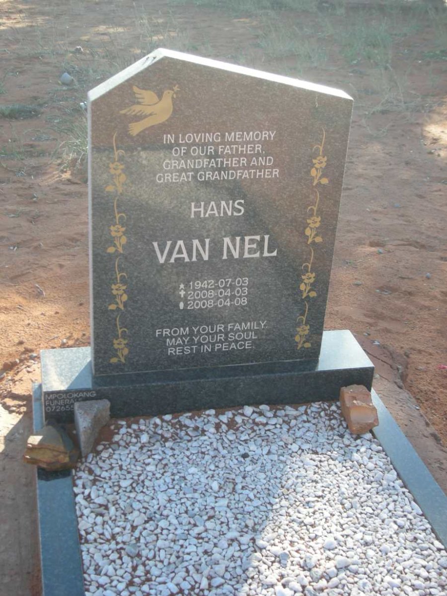 NEL Hans, van 1942-2008