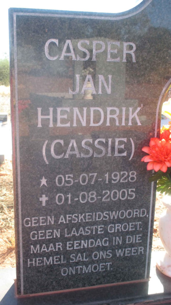 WALT Casper Jan Hendrik, van der 1928-2005