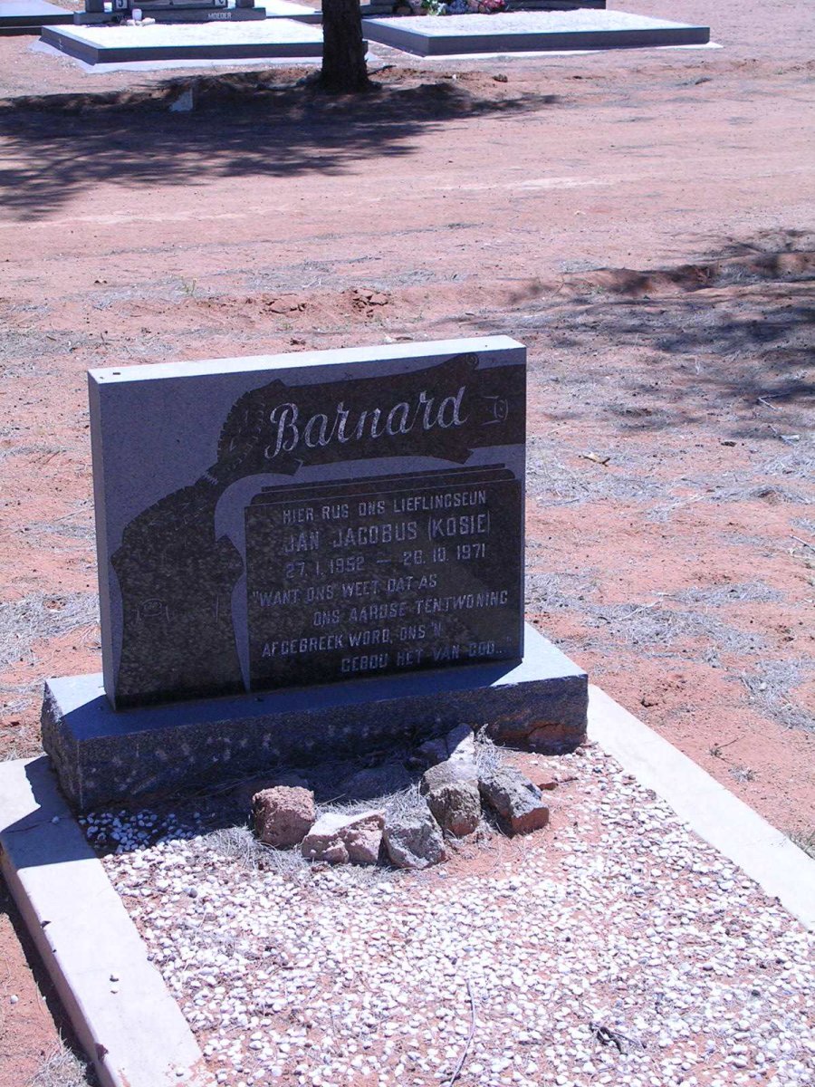 BARNARD Jan Jacobus 1952-1971