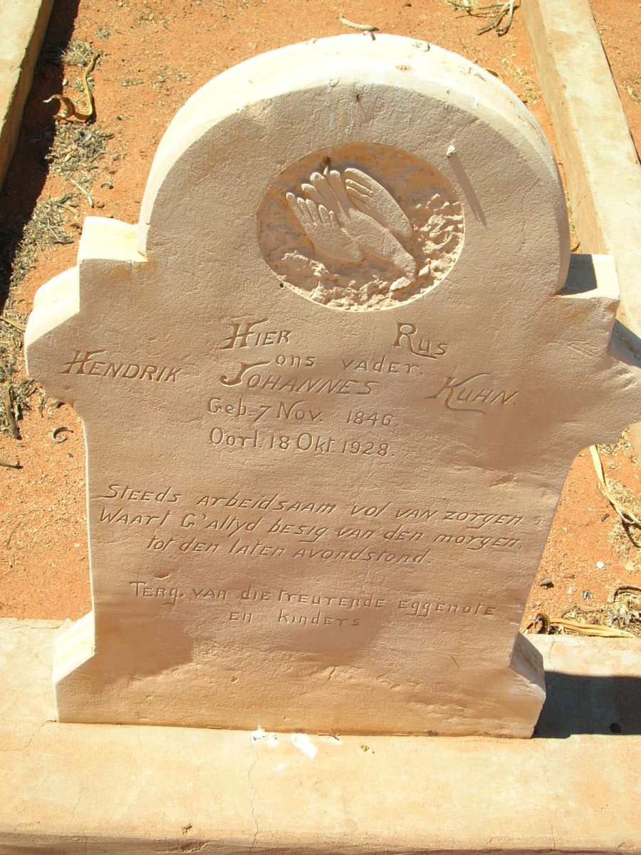KUHN Hendrik Johannes 1846-1928