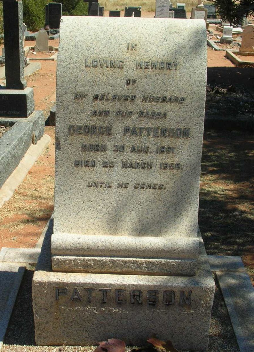 PATTERSON George 1891-1950