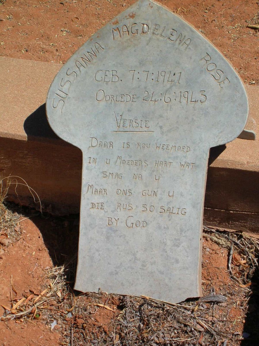 ROSE Sussanna Magdelena 1941-1943