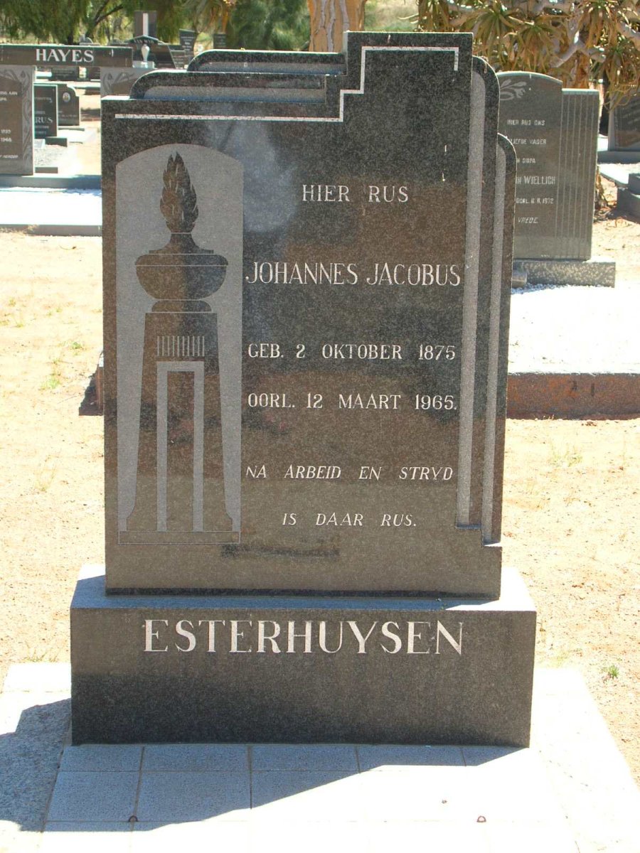 ESTERHUYSEN Johannes Jacobus 1875-1965