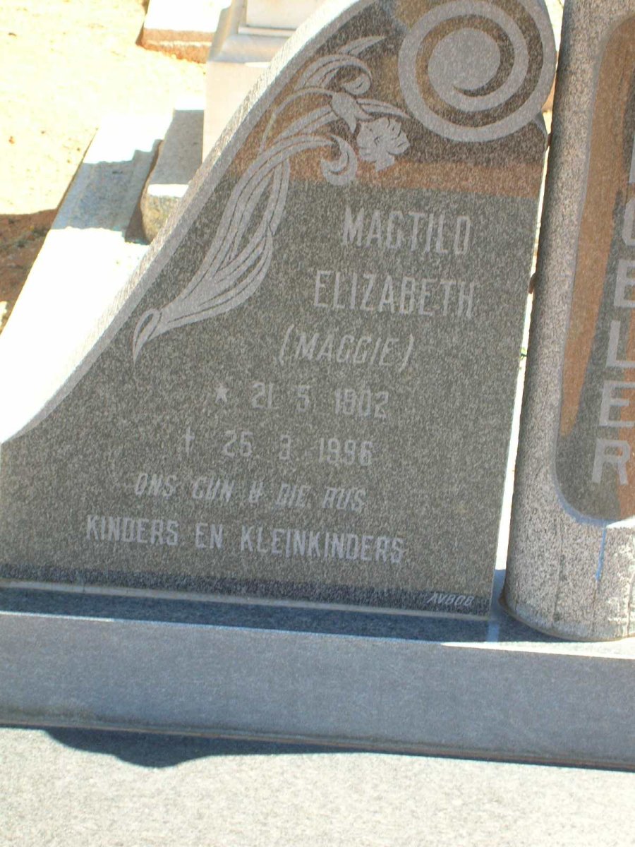 GROBLER Magtild Elizabeth 1902-1996