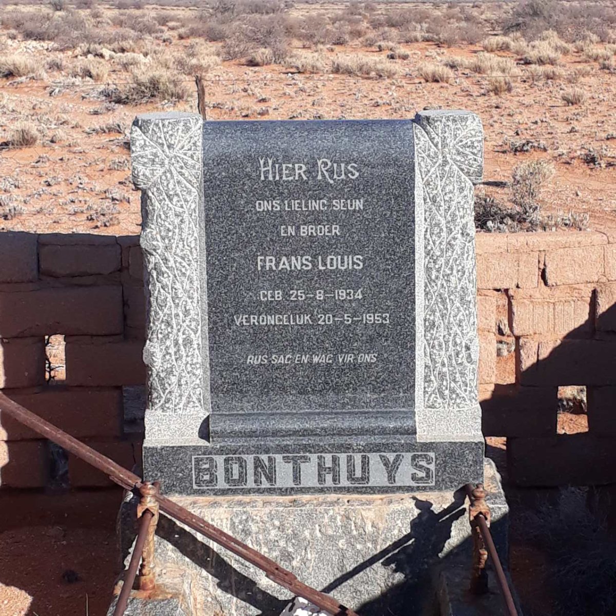 BONTHUYS Frans Louis 1934-1953