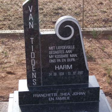 TIDDENS Harm, van 1934-2007