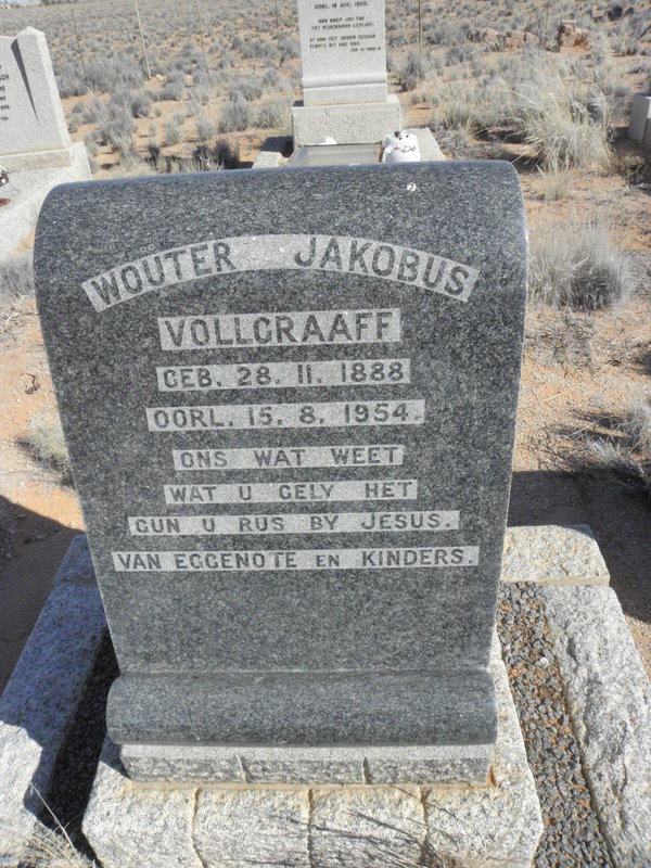VOLLGRAAFF Wouter Jacobus 1888-1954