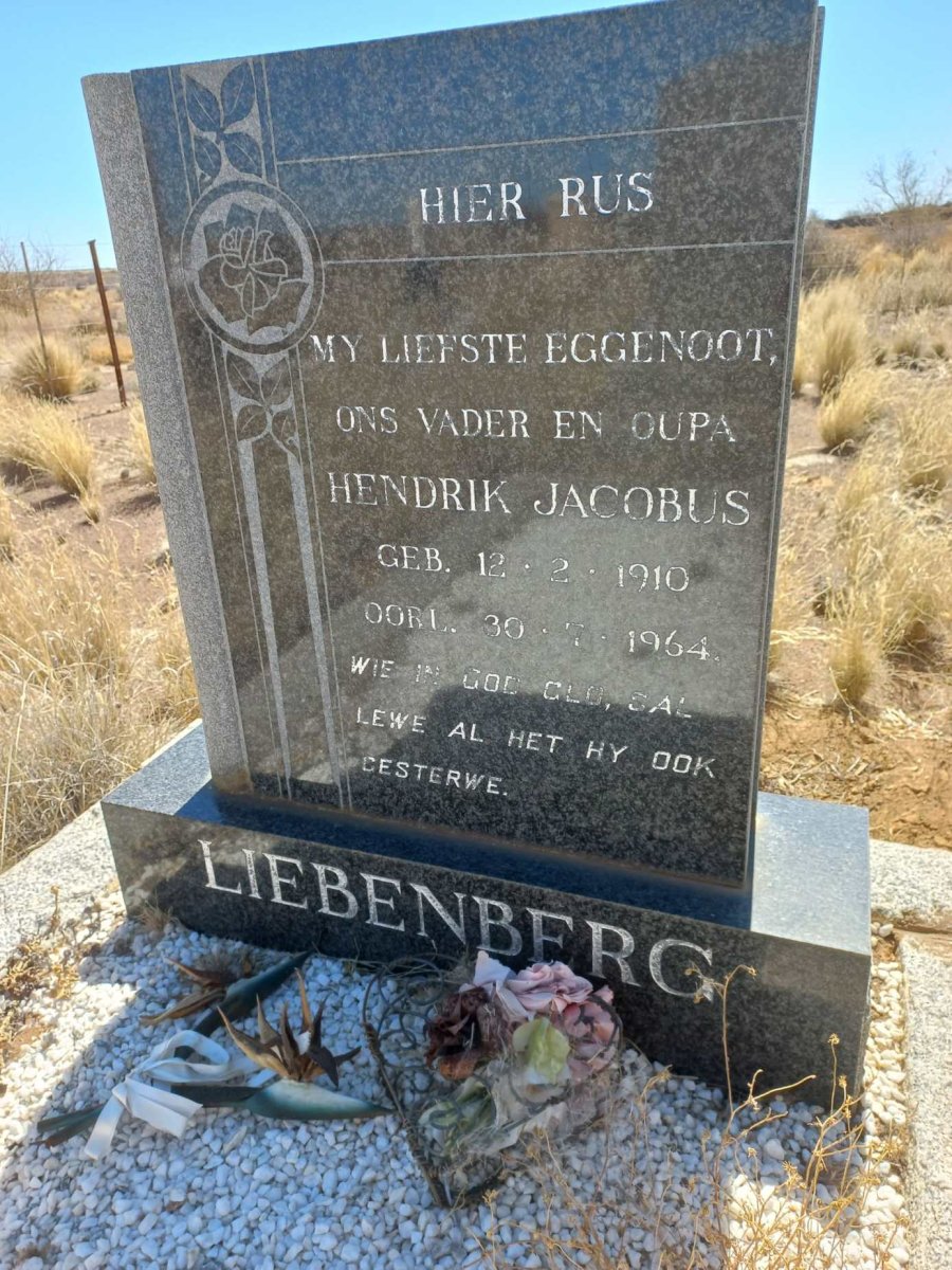 LIEBENBERG Hendrik Jacobus 1910-1964