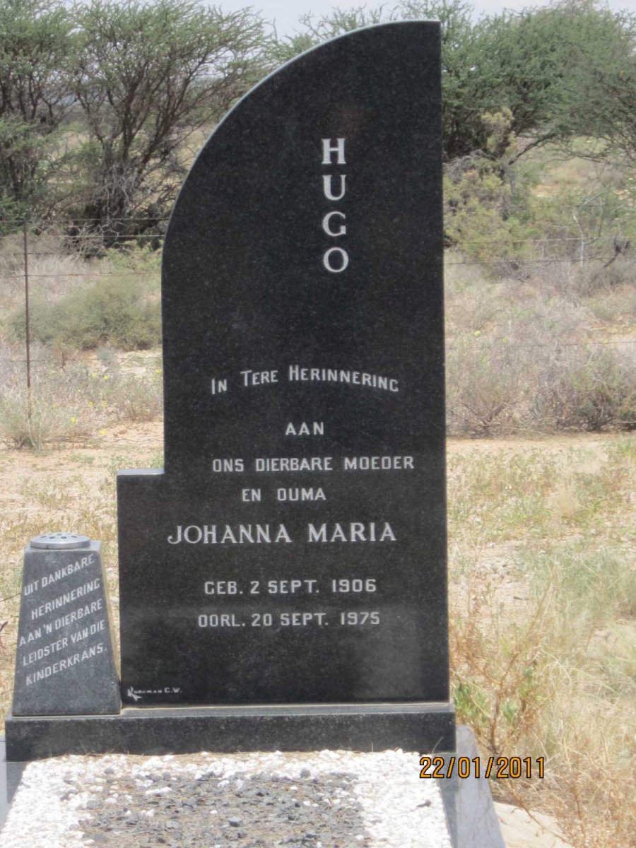 HUGO Johanna Maria 1906-1975