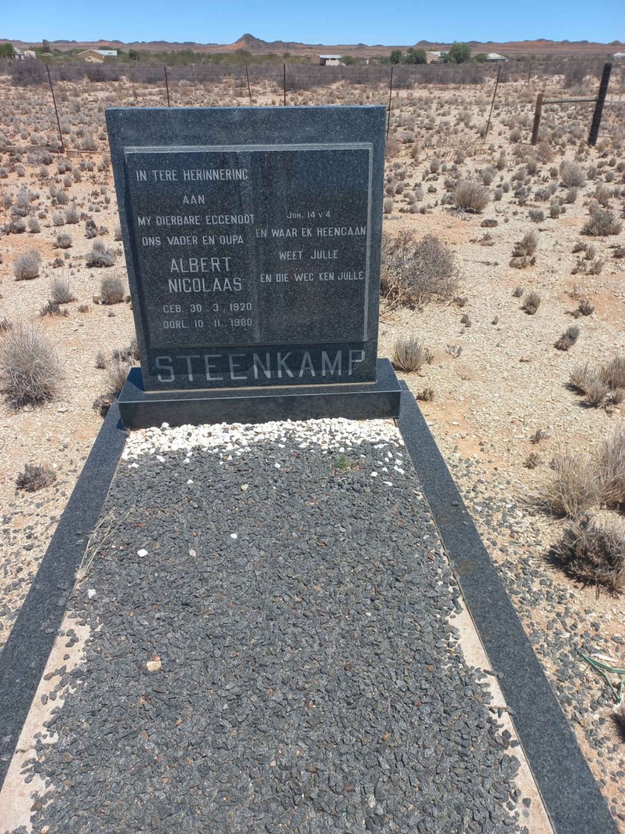 STEENKAMP Albert Nicolaas 1920-1980