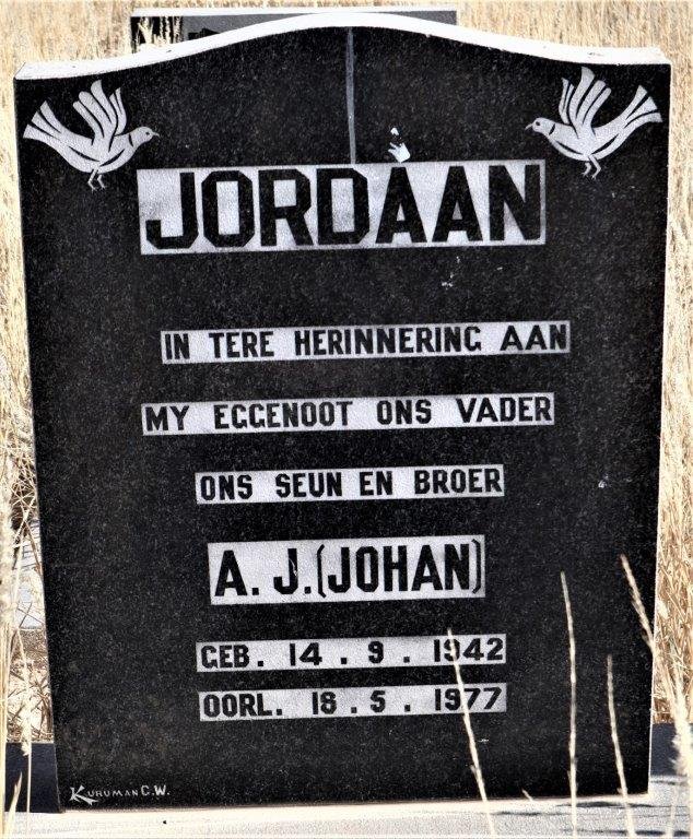 JORDAAN A.J. 1942-1977