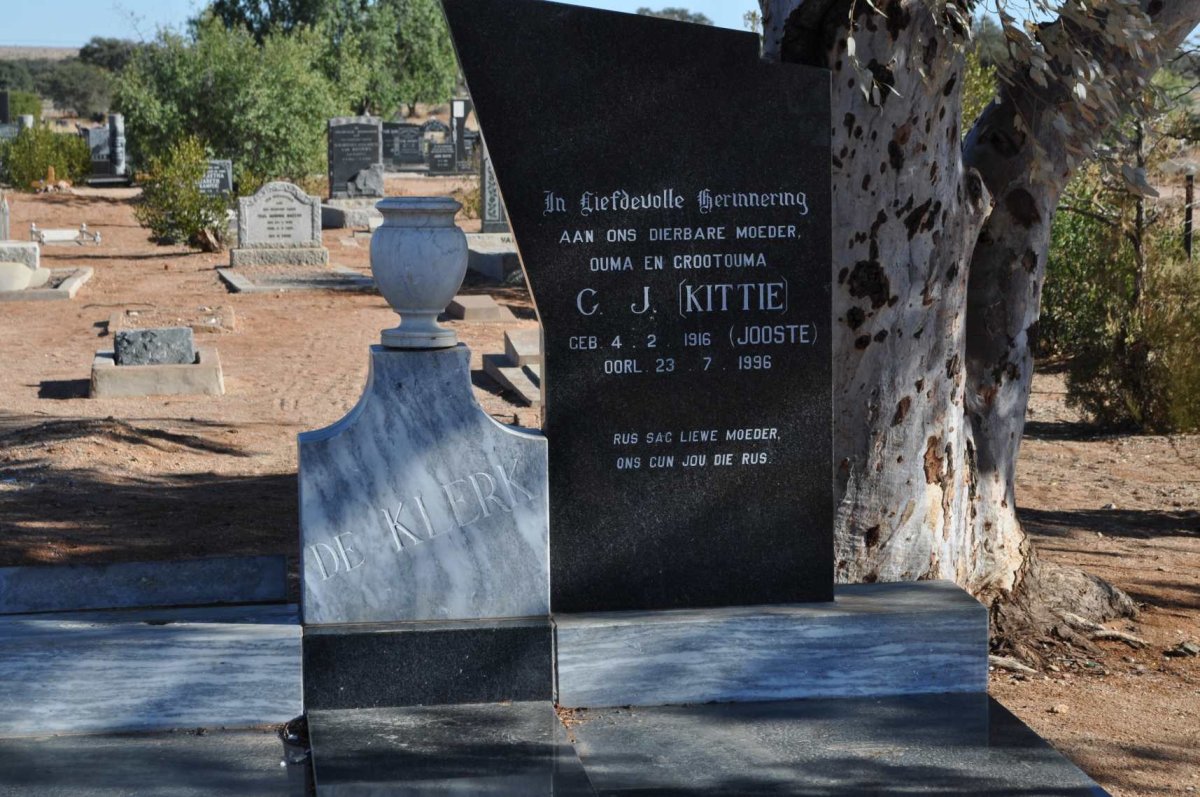 KLERK C.J., de nee JOOSTE 1916-1996