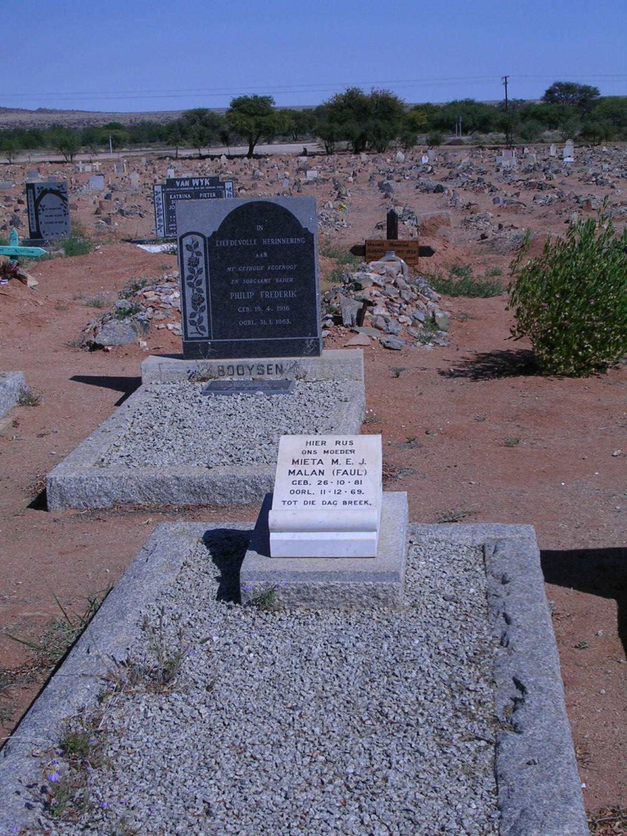 MALAN M.E.J. geb FAUL 1881-1969