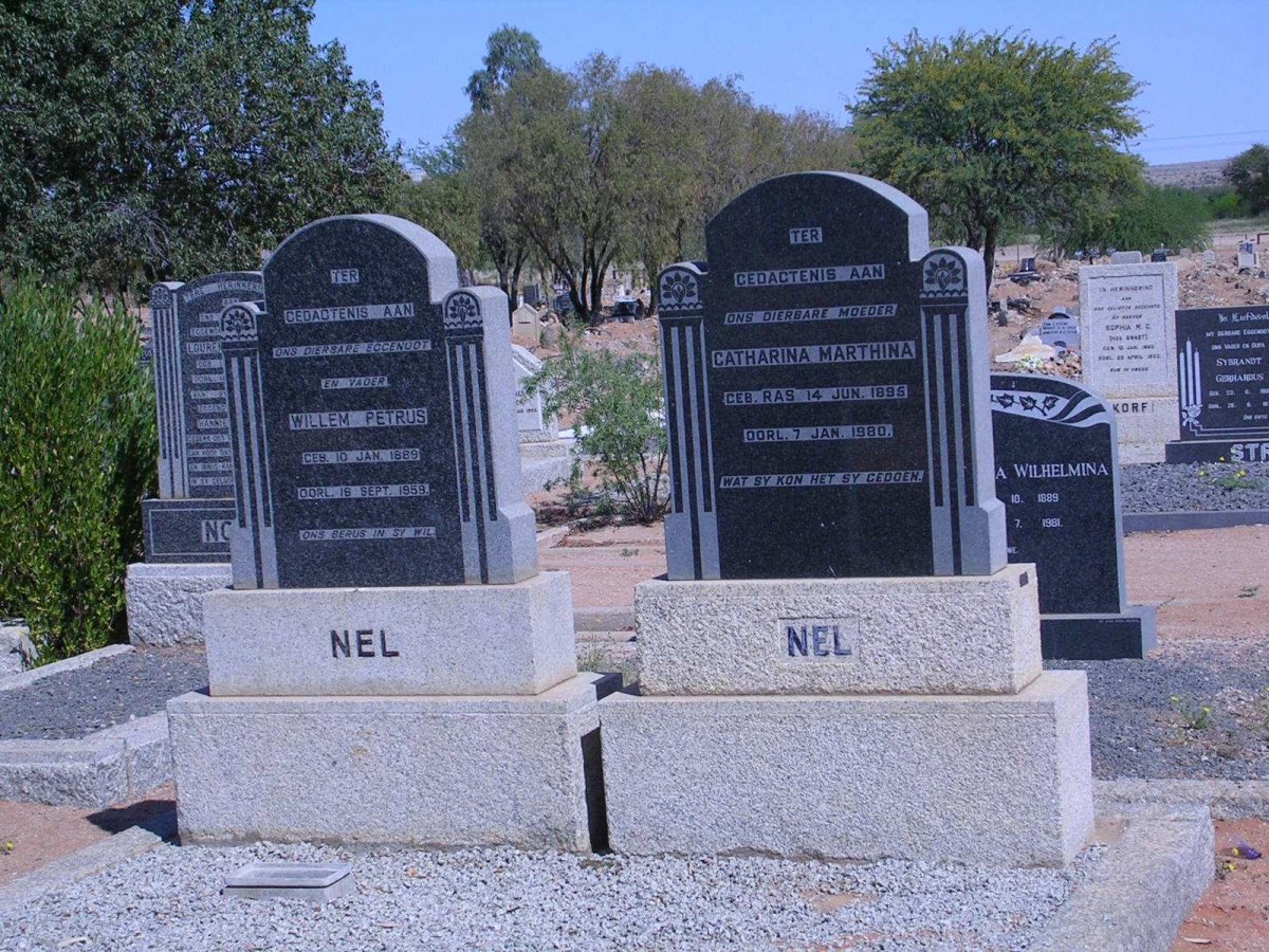 NEL Willem Petrus 1889- 1959 &amp; Catharina Marthina RAS 1896-1980