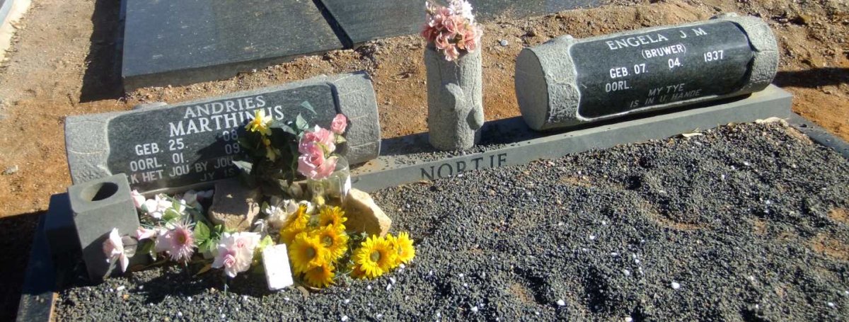 NORTJE Andries Marthinus 1923-2005 &amp; Engela J.M. BRUWER 1937-