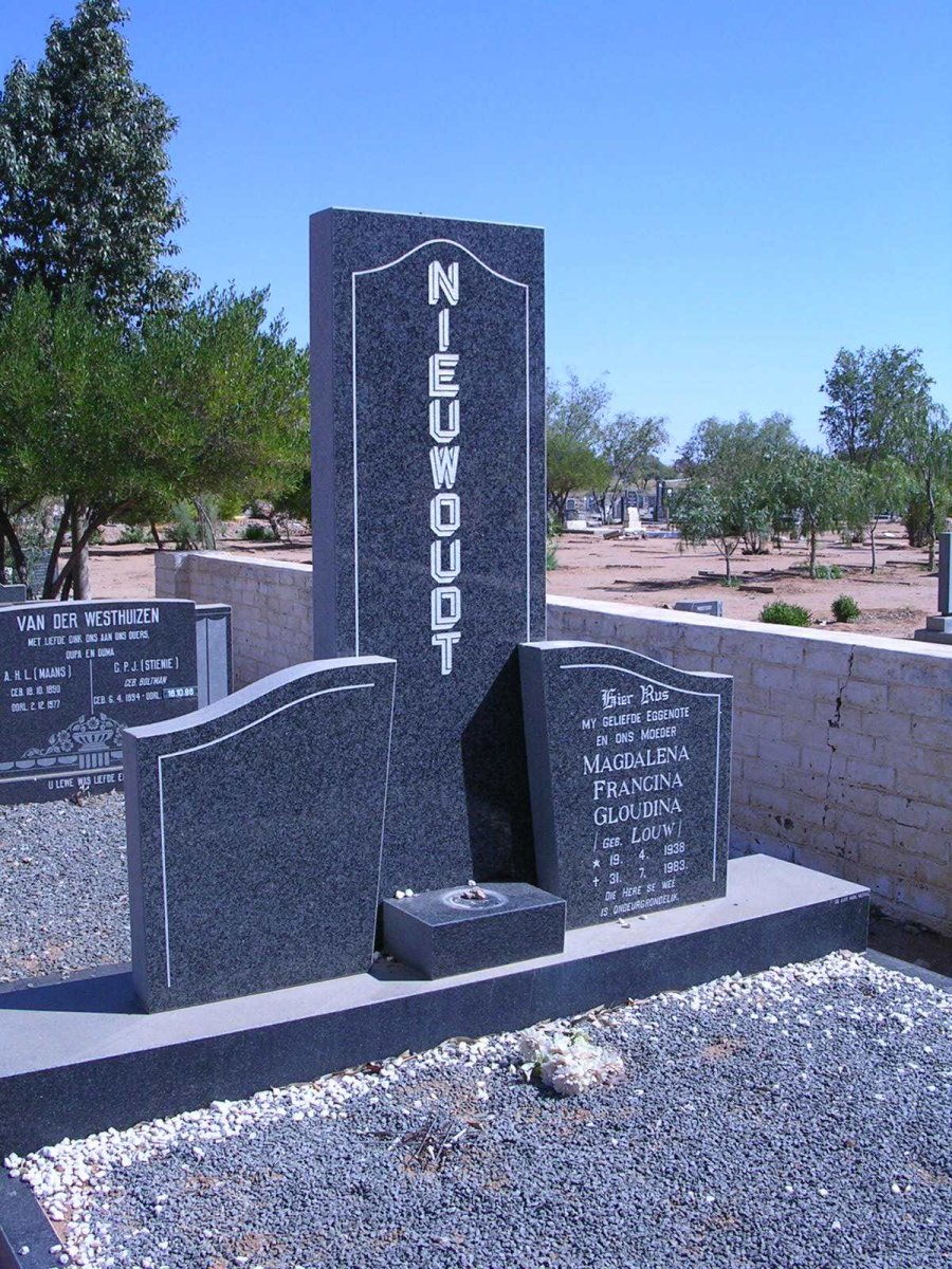 NIEUWOUDT Magdalena Francina Gloudina geb. LOUW 1938-1983