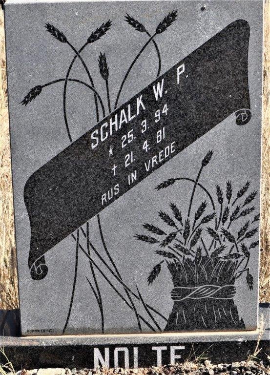 NOLTE Schalk W.P. 1894-1981
