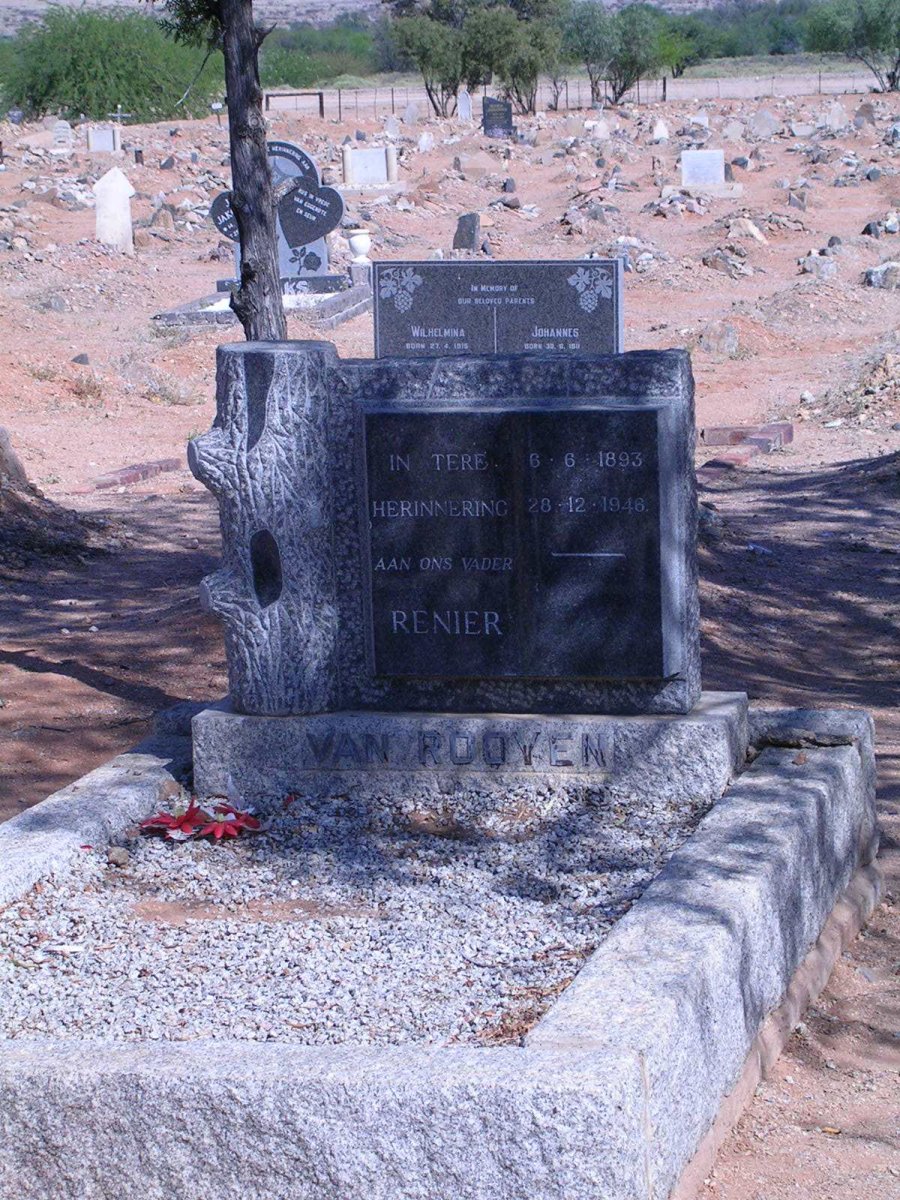 ROOYEN Renier, van 1893-1946