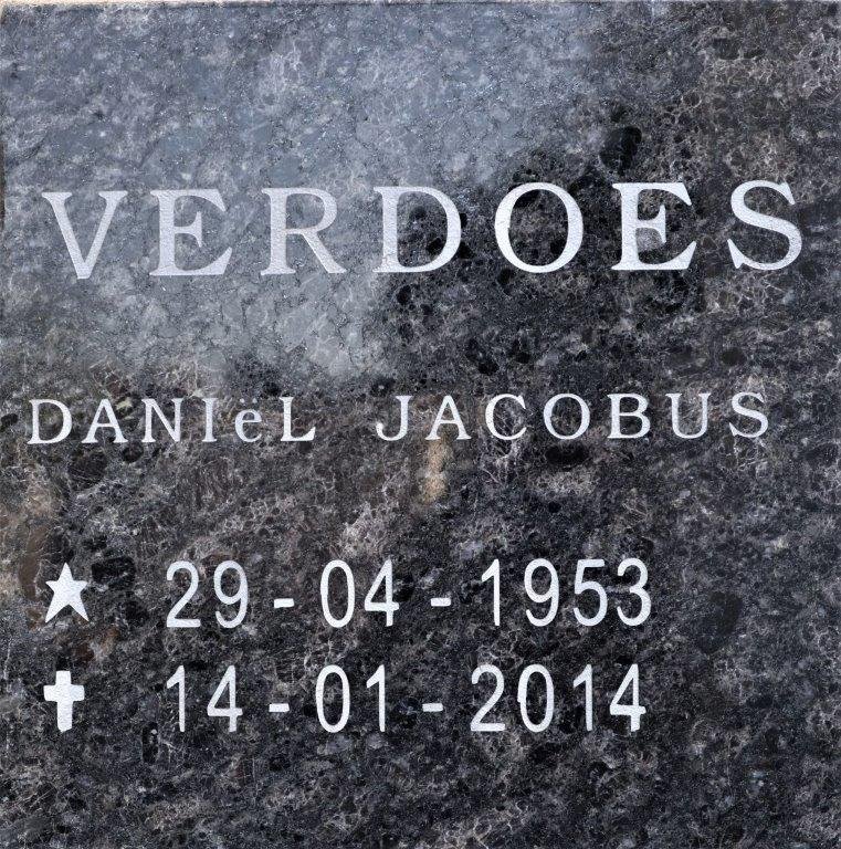 VERDOES Daniel Jacobus 1953-2014
