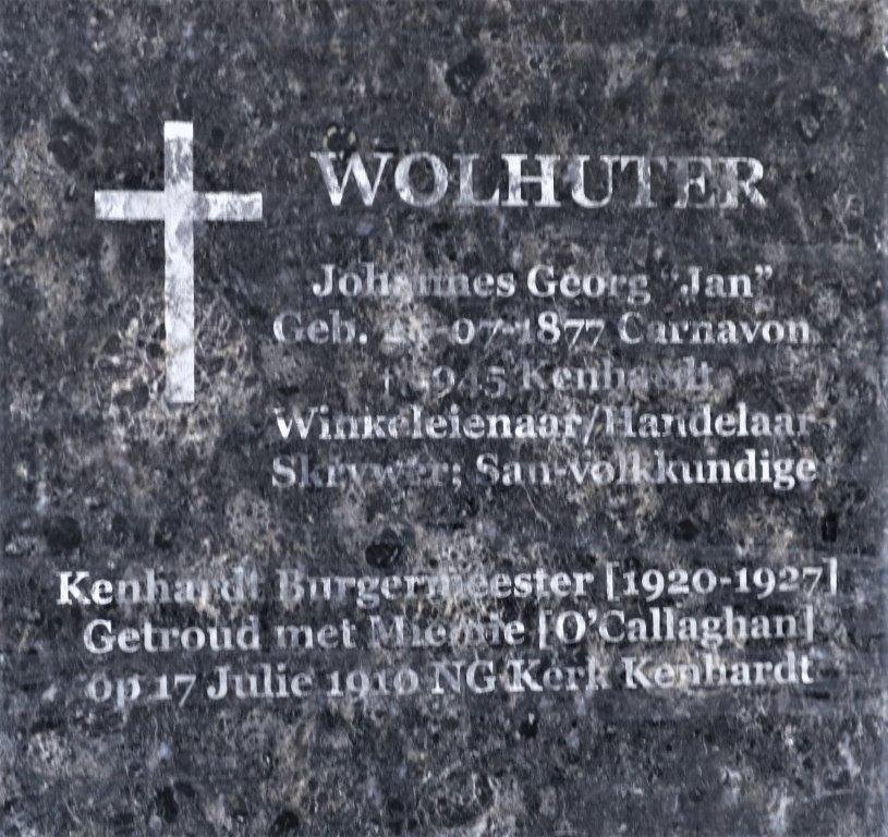 WOLHUTER Johannes Georg 1877-1945