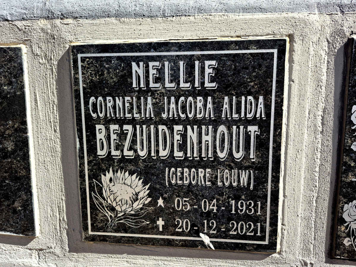 BEZUIDENHOUT Cornelia Jacoba Alida nee LOUW 1931-2021