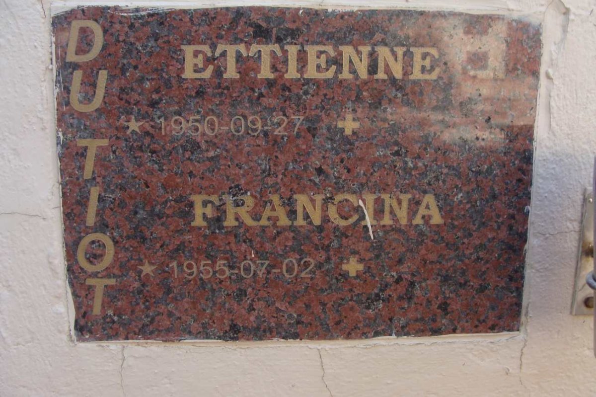 TOIT Ettienne, du 1950- &amp; Francina 1955-