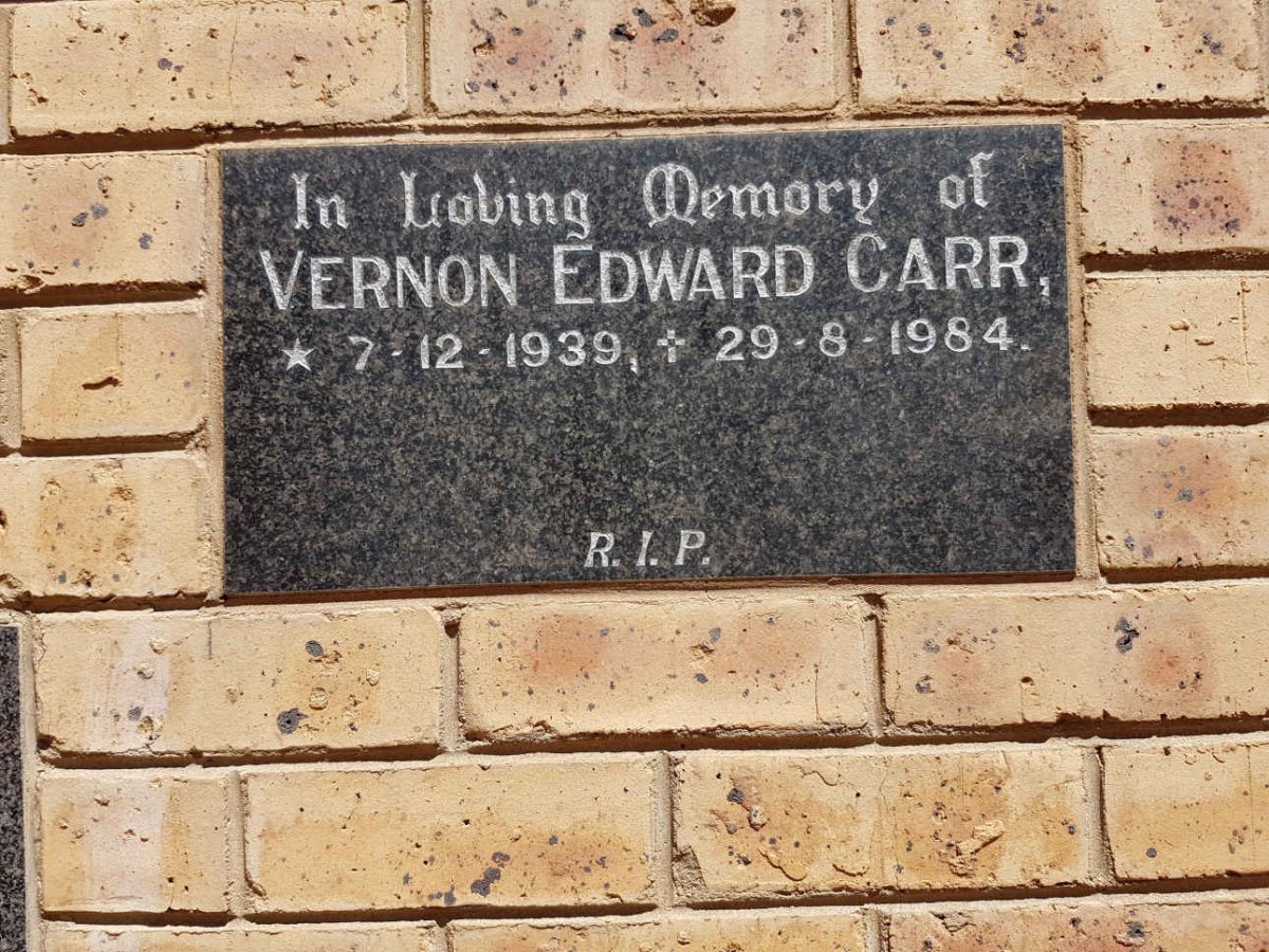 CARR Vernon Edward 1939-1984