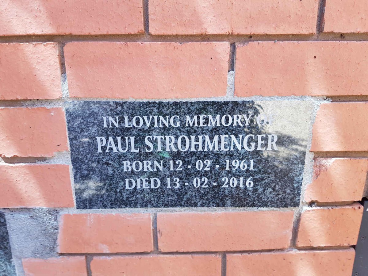 STROHMENGER Paul 1961-2016