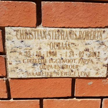 ROBERTS Christian Stephanus 1944-2012