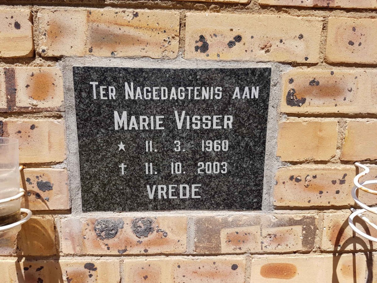 VISSER Marie 1960-2003