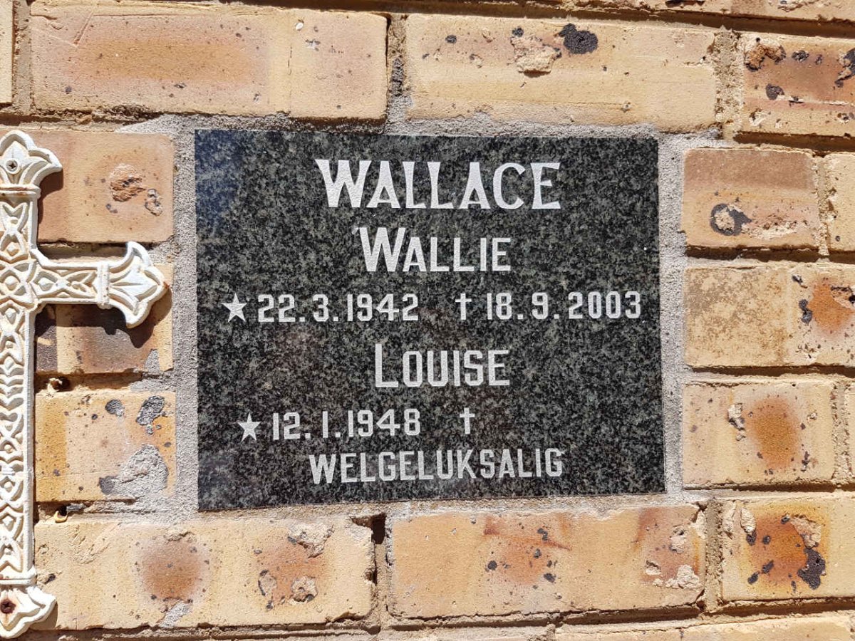 WALLACE Wallie 1942-2003 &amp; Louise 1948-