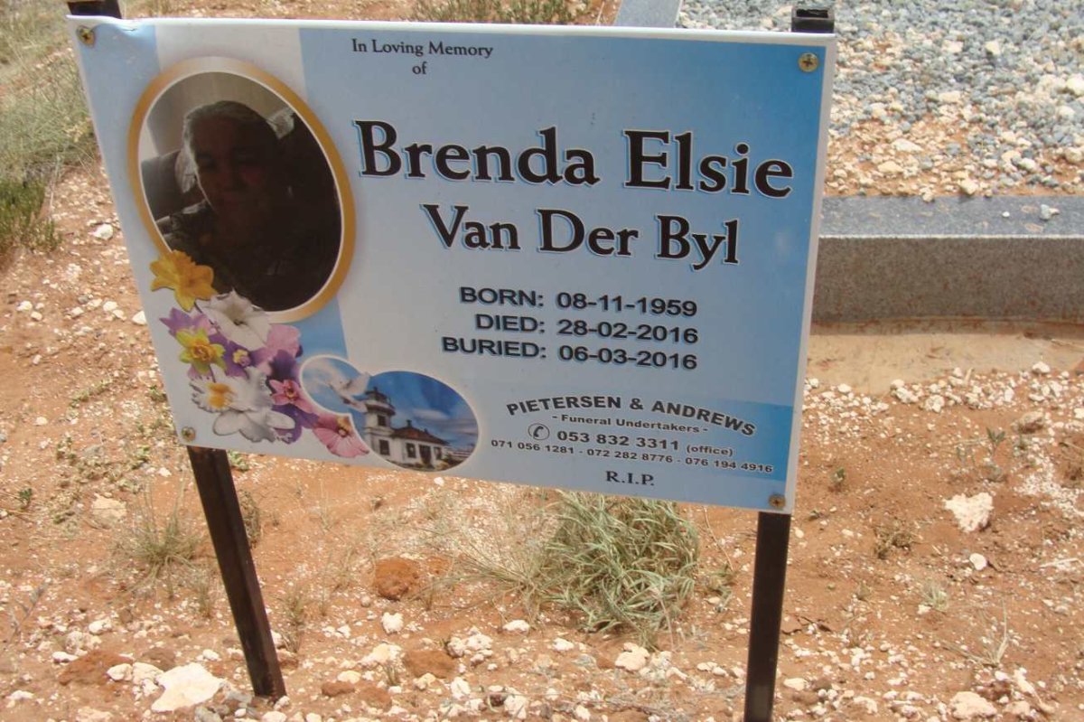 BYL Brenda Elsie, van der 1959-2016