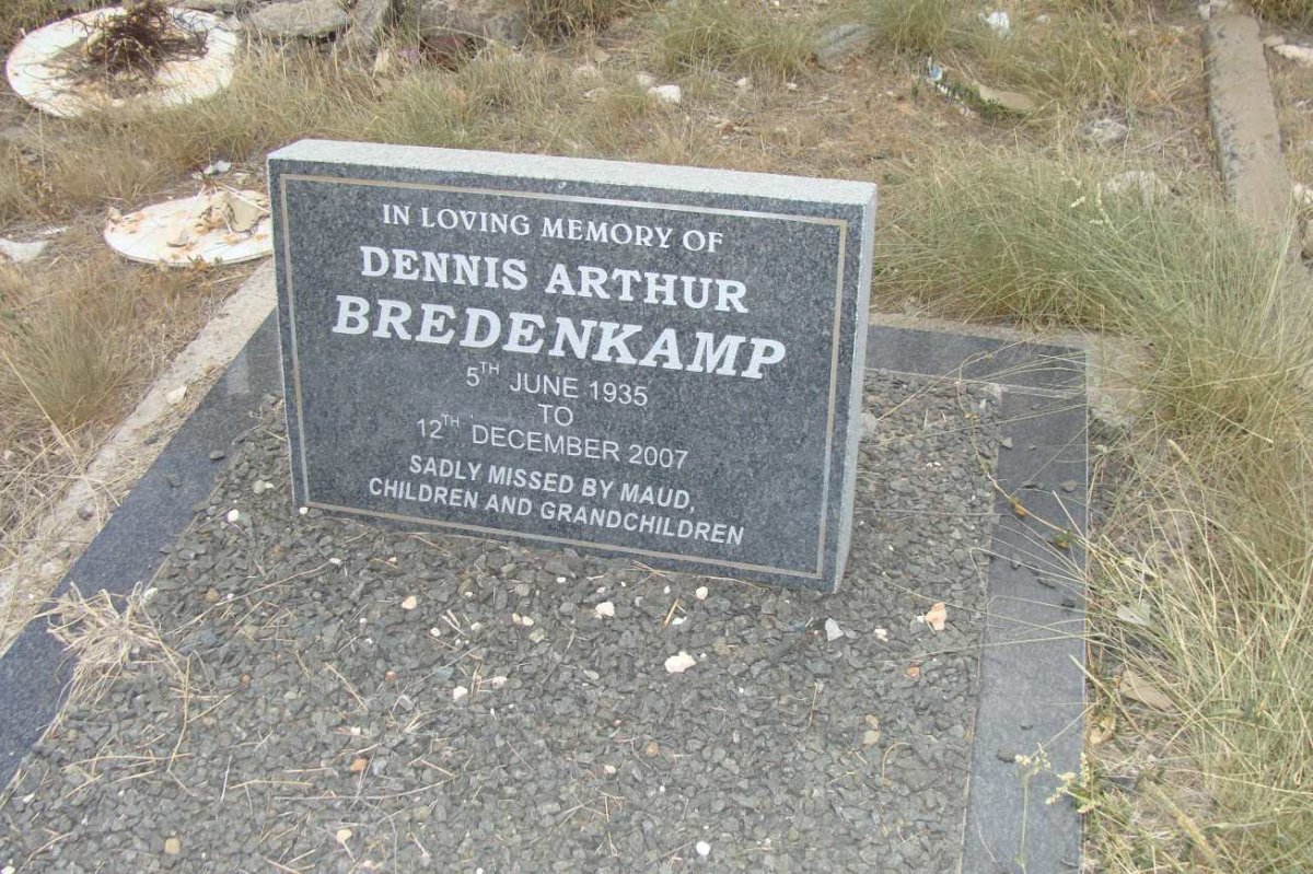 BREDENKAMP Dennis Arthur 1935-2007