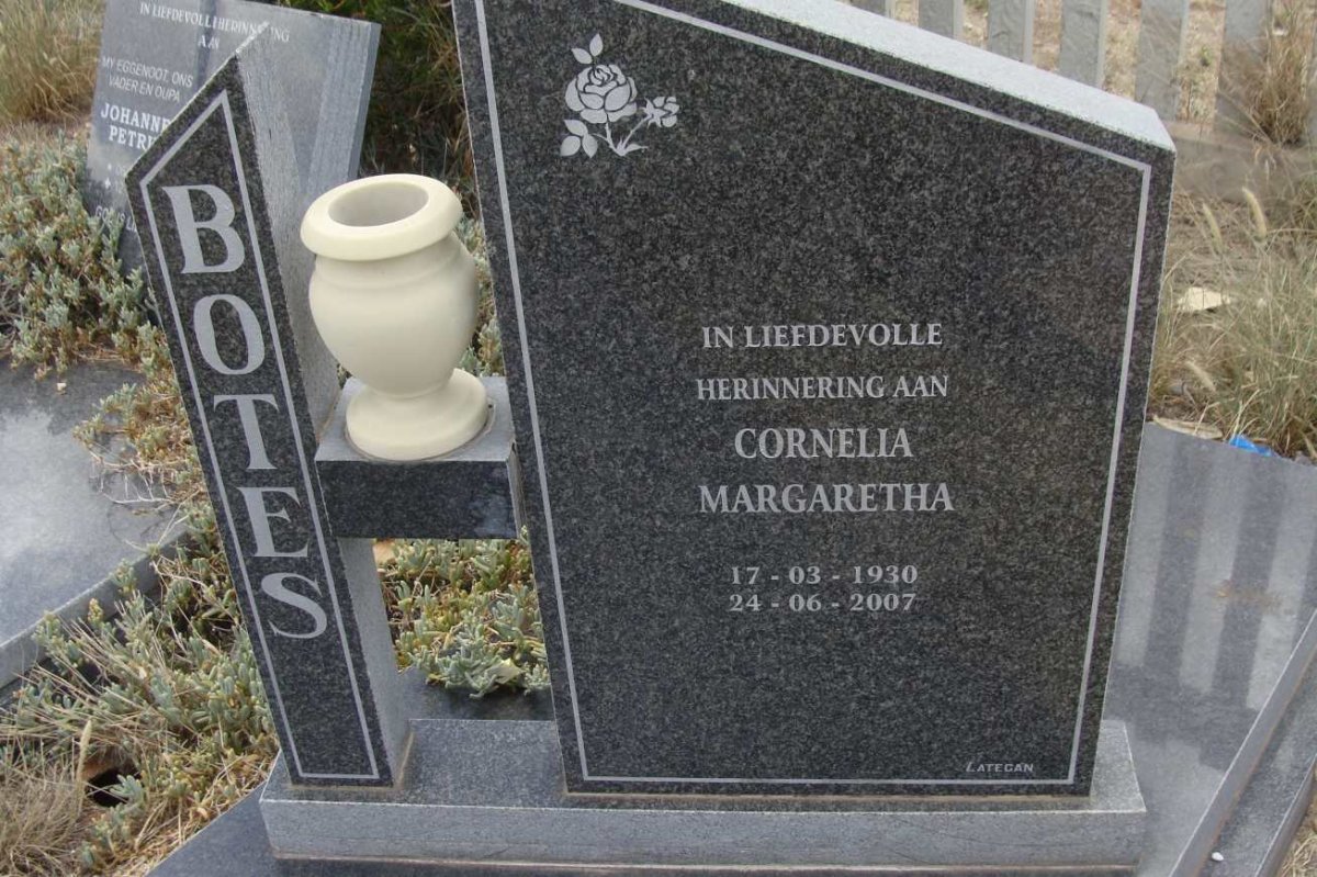 BOTES Cornelia Margaretha 1930-2007