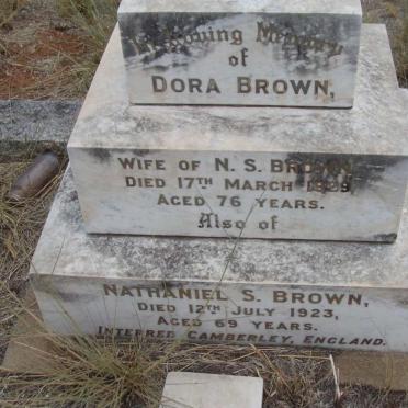 BROWN Nathaniel S. -1923 &amp; Dora -1929