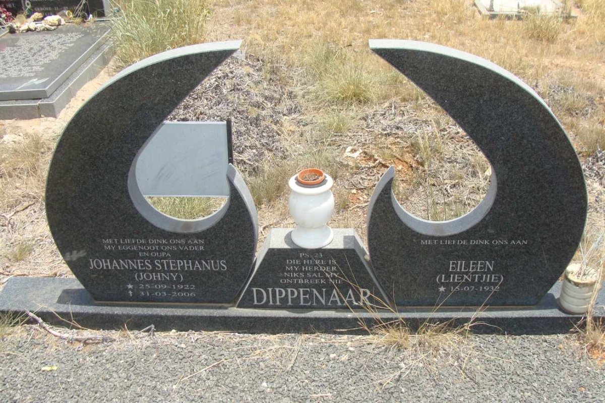 DIPPENAAR Johannes Stephanus 1922-2006 &amp; Eileen 1932-
