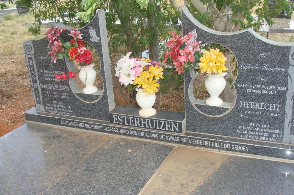 ESTERHUIZEN Barend Johannes 1931-2006 &amp; Hybrecht 1936-