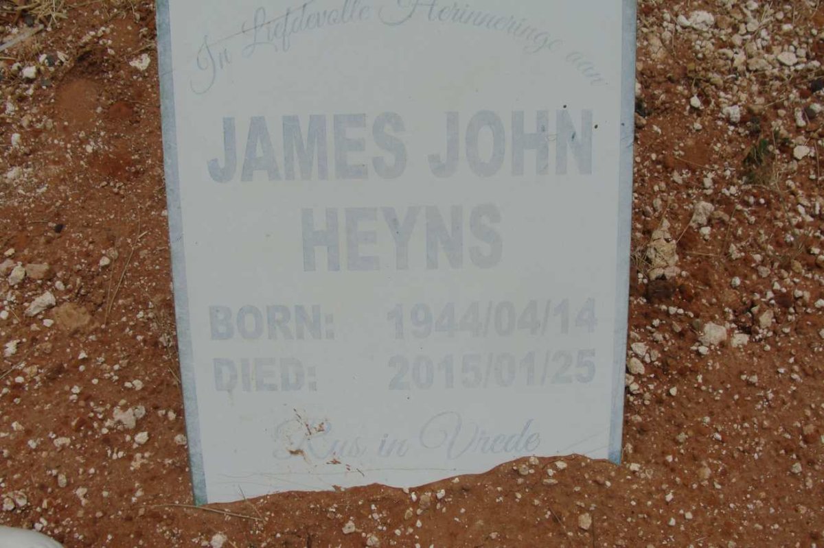HEYNS James John 1944-2015