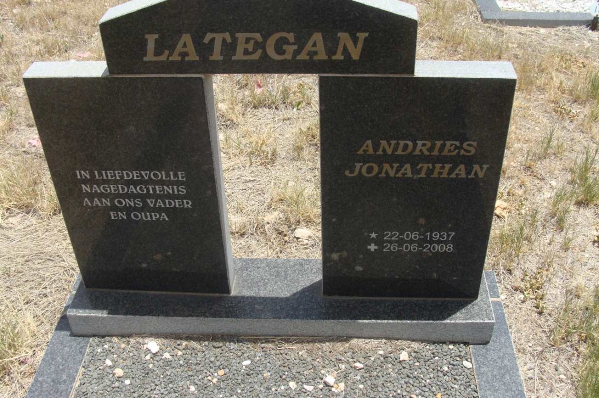 LATEGAN Andries Jonathan 1937-2008