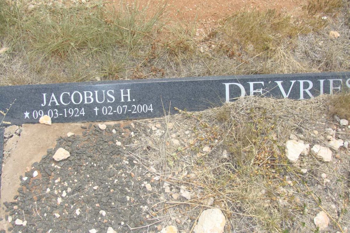 VRIES Jacobus H., de 1924-2004