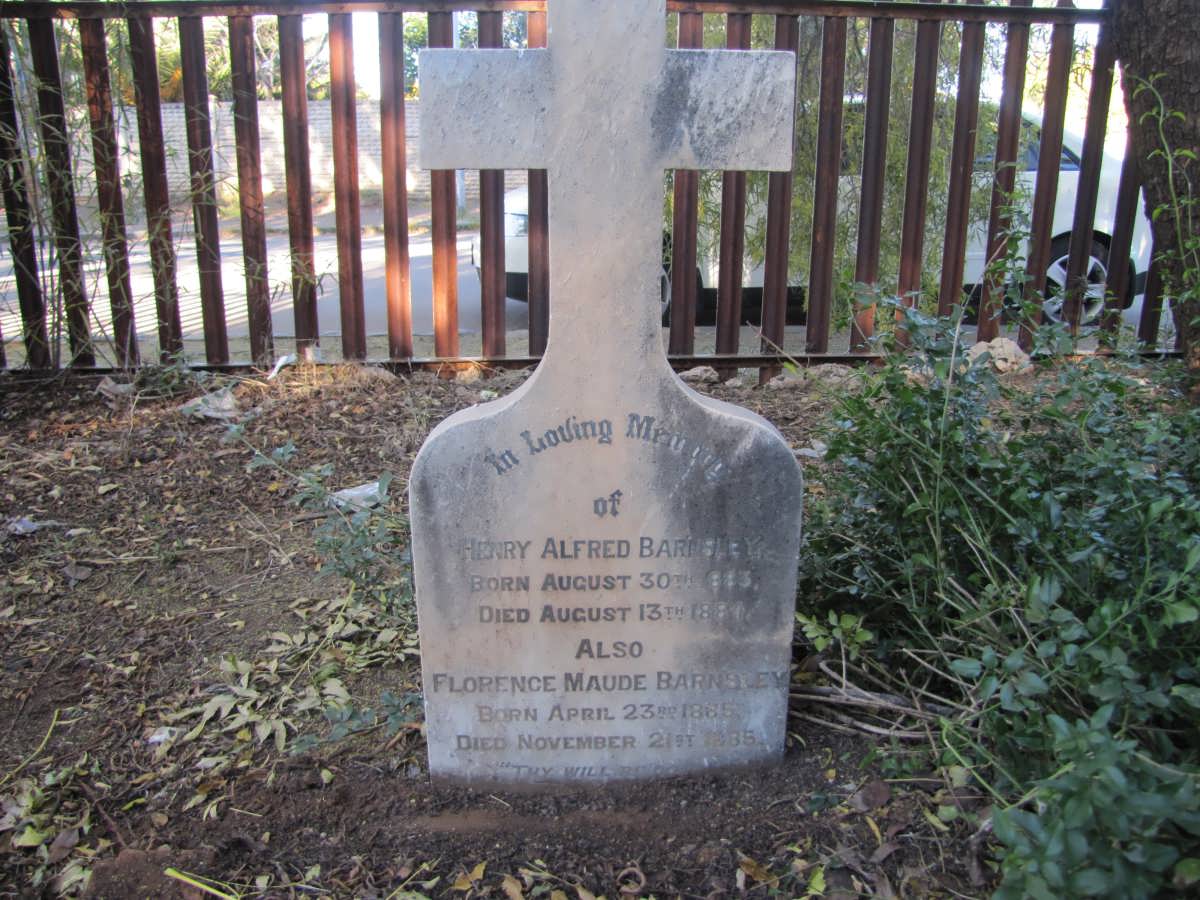 BARNSLEY Henry Alfred 1883-1884 :: BARNSLEY Florence Maude 1885-1885