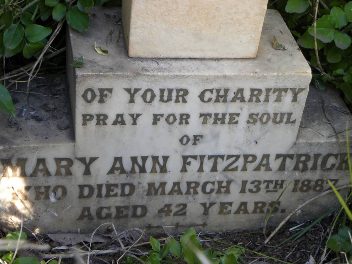 FITZPATRICK Mary Ann -1887