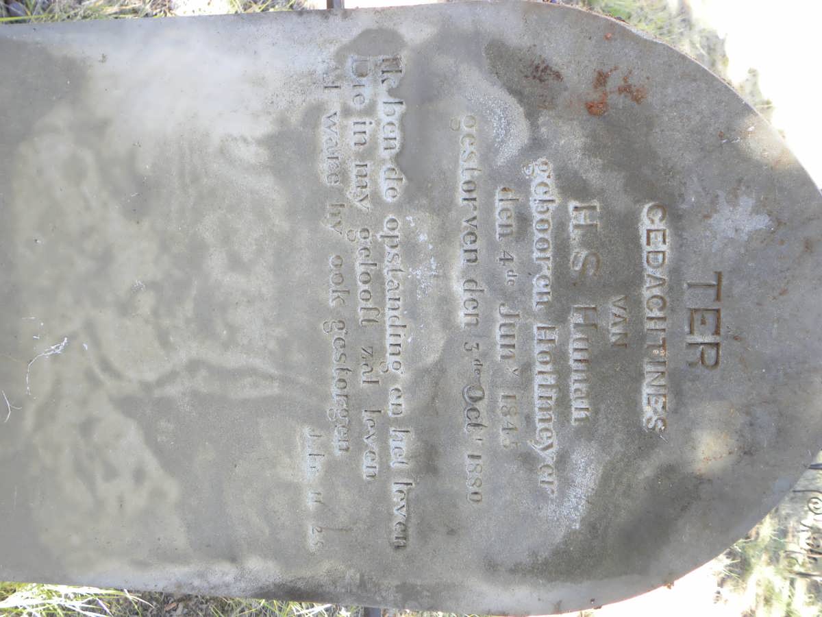 HUMAN H.S. nee HOFFMEYER 1845-1880