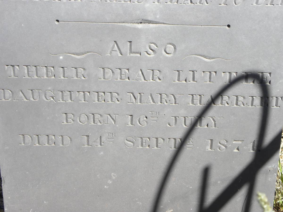 VEYSIE Harriet Eliza 1849-1974 :: VEYSIE Mary Harriet 1874-1874