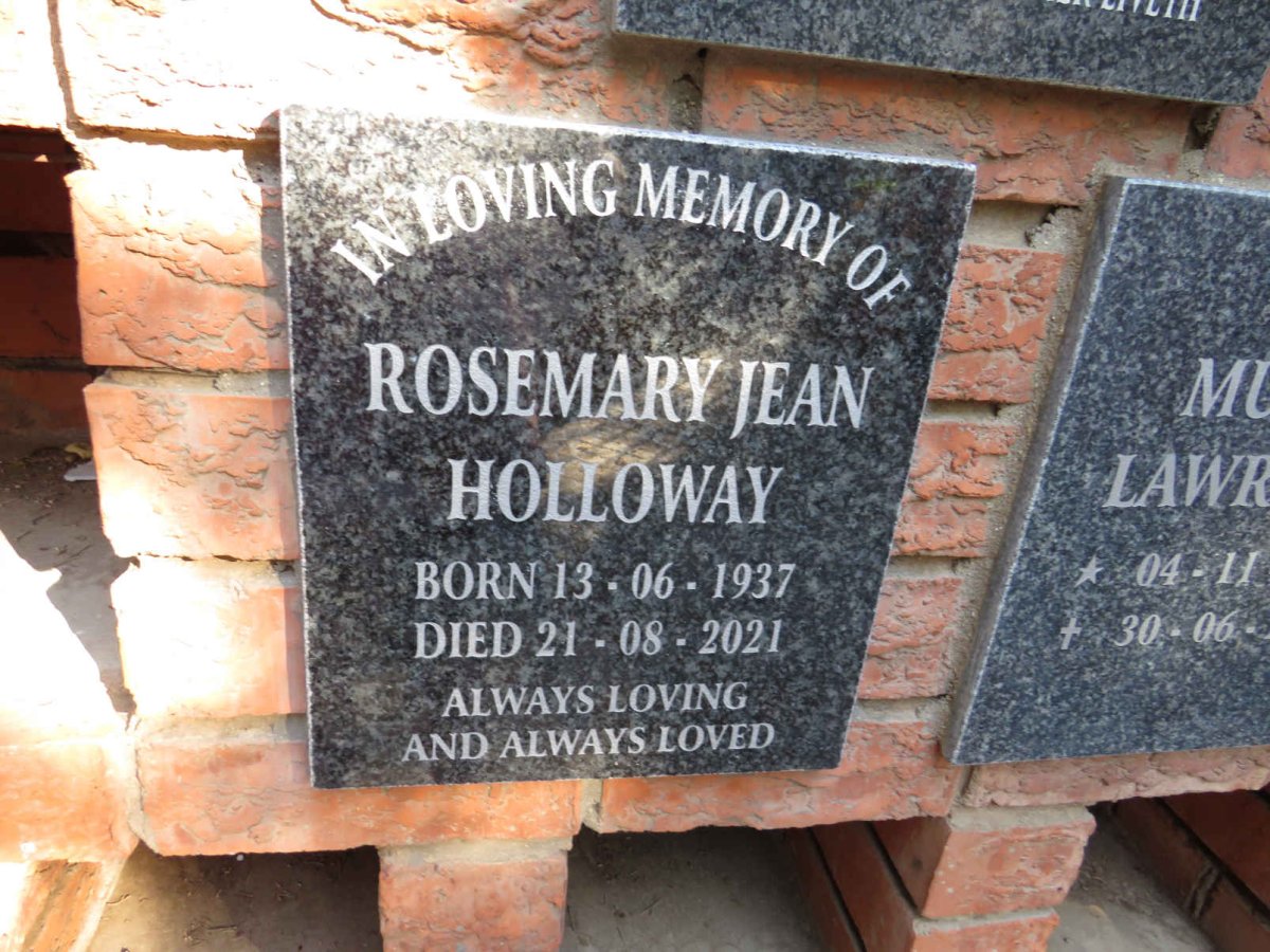 HOLLOWAY Rosemary Jean 1937-2021