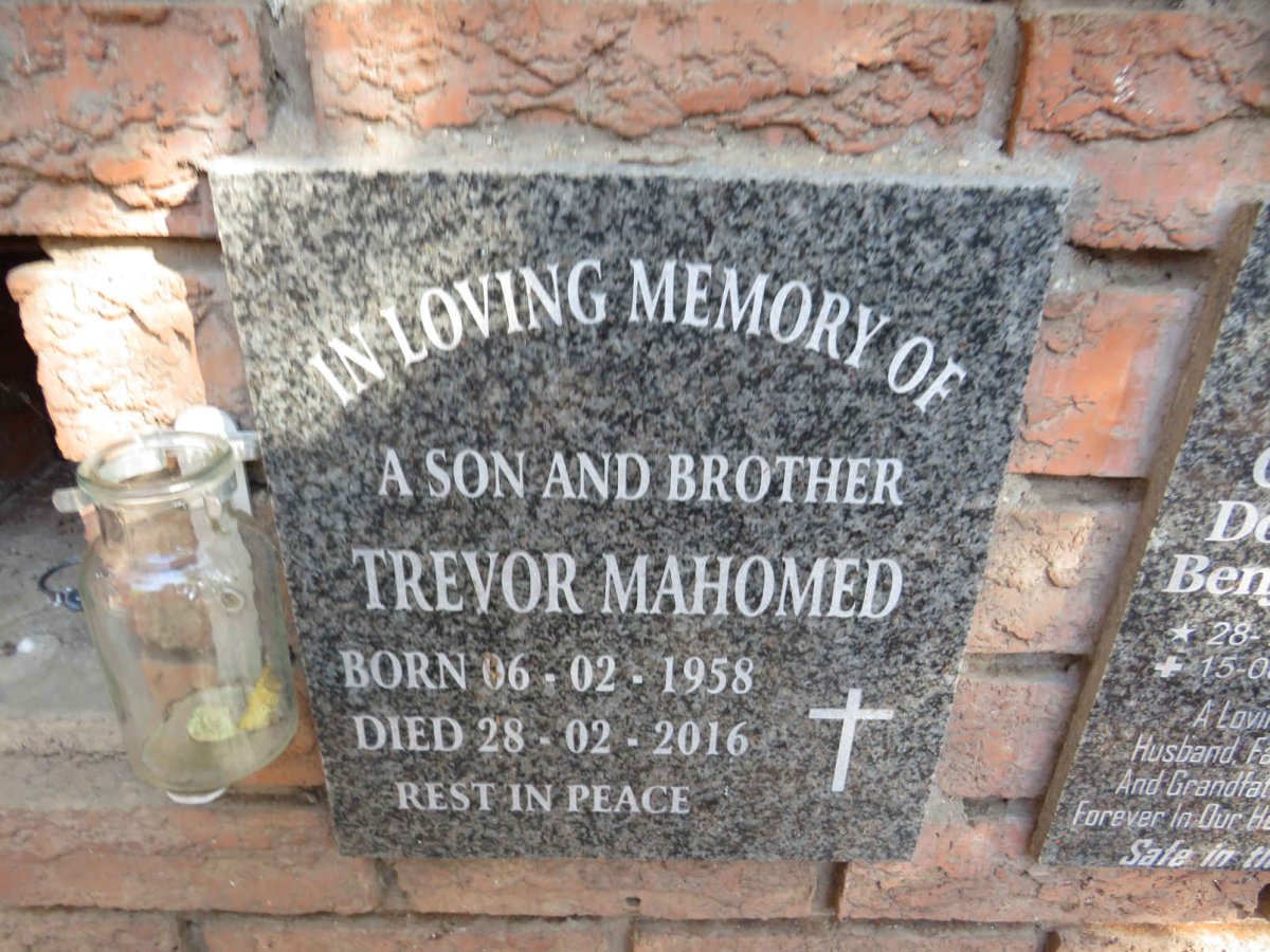 MAHOMED Trevor 1958-2016