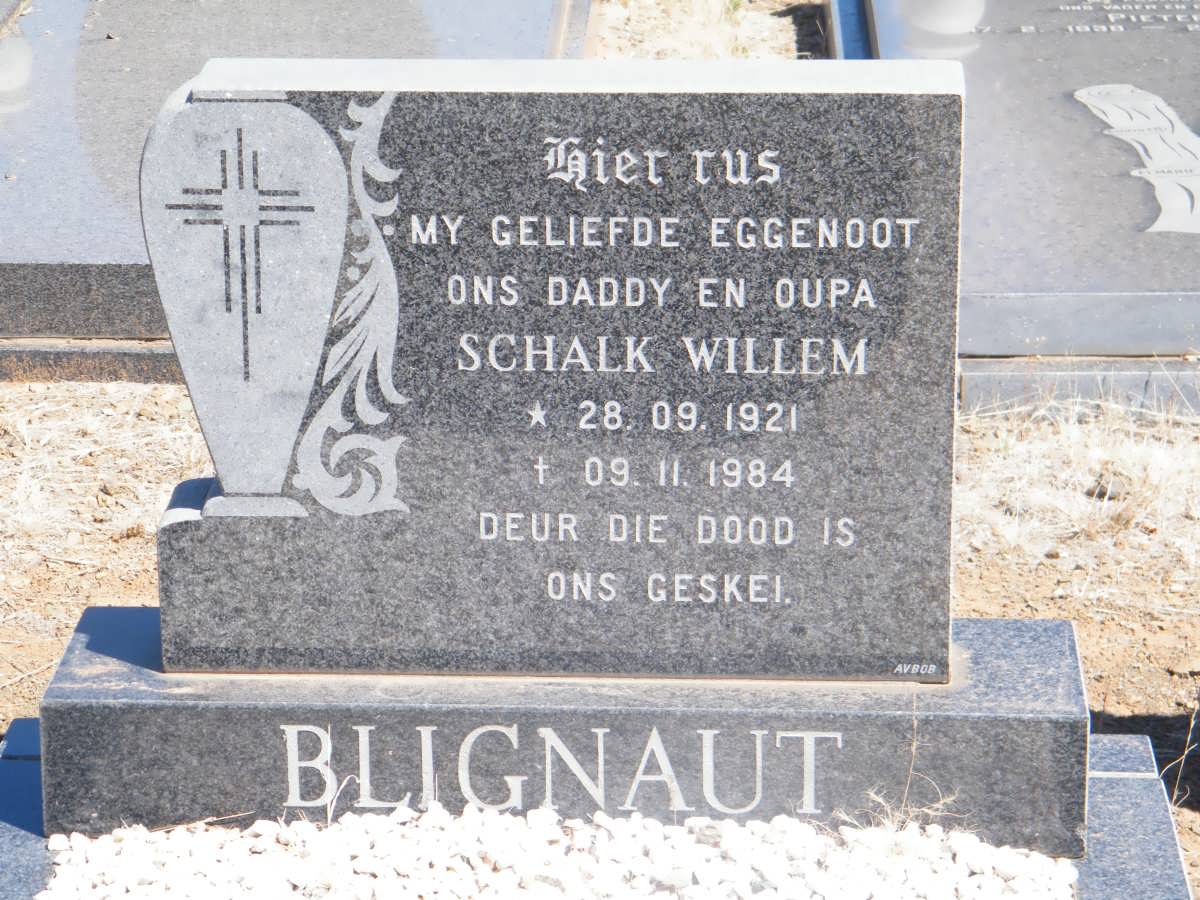 BLIGNAUT Schalk Willem 1921-1984