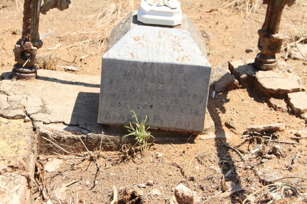 BERG Martha Susanna, v.d. 1932-1936 :: V.D. BERG Barend Petrus