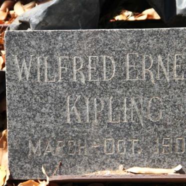 KIPLING Wilfred Ernest 1905-1905